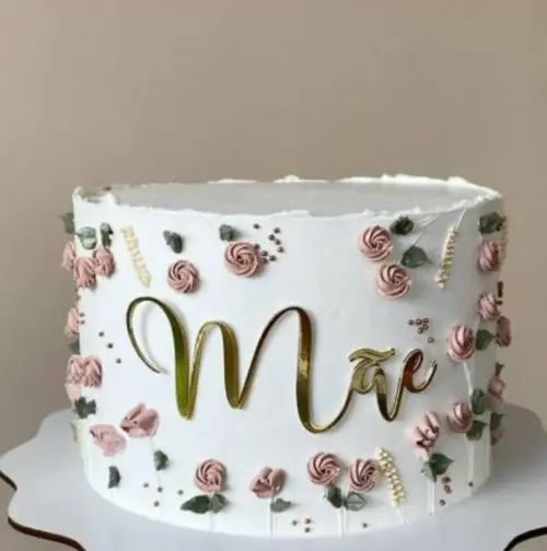 topo de bolo mãe