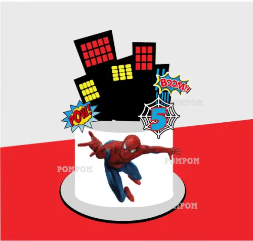 topo de bolo homem aranha