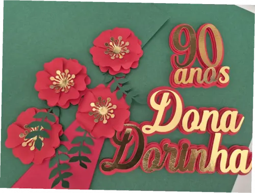 topo de bolo 90 anos