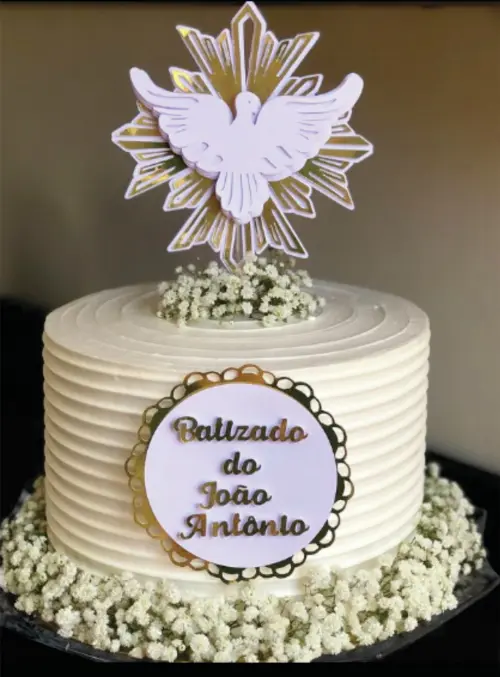 topo de bolo divino espirito santo