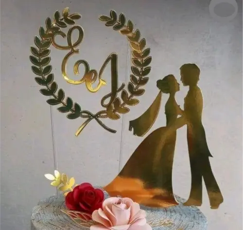 topo de bolo noivado casamento noivos