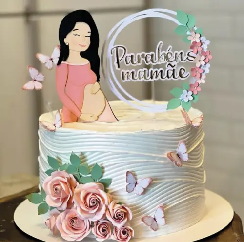 topo de bolo mãe