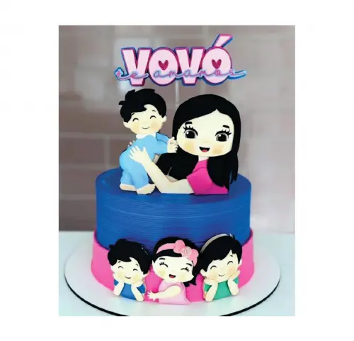 topo de bolo mãe Vovó