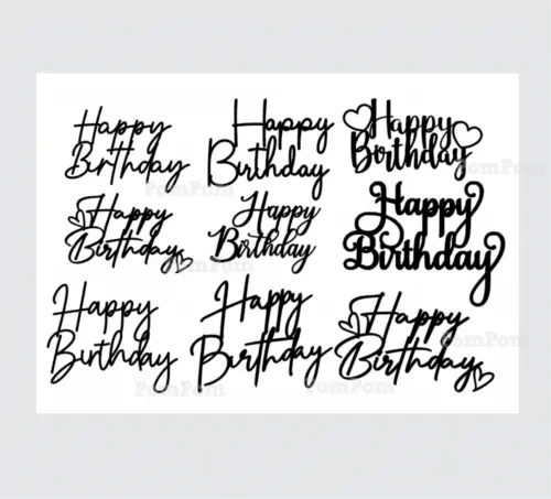 topo de bolo happy birthday