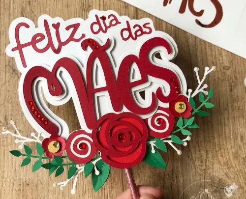 topo de bolo feliz dia das mães