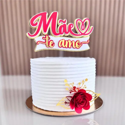 topo de bolo mãe