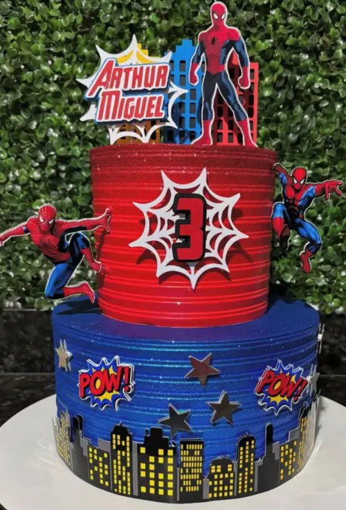 topo de bolo homem aranha