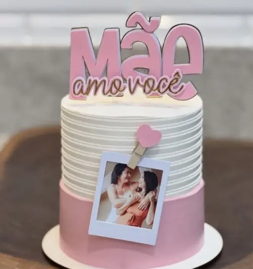 topo de bolo mãe