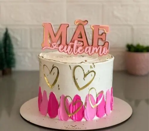 topo de bolo mãe eu te amo