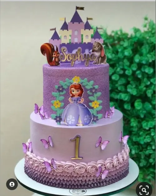 topo de bolo princesa Sofia