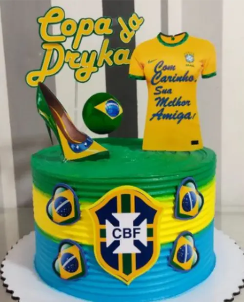 topo de bolo futebol brasil copa salto