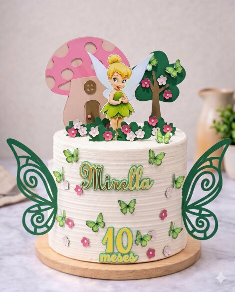 topo de bolo tinker bel