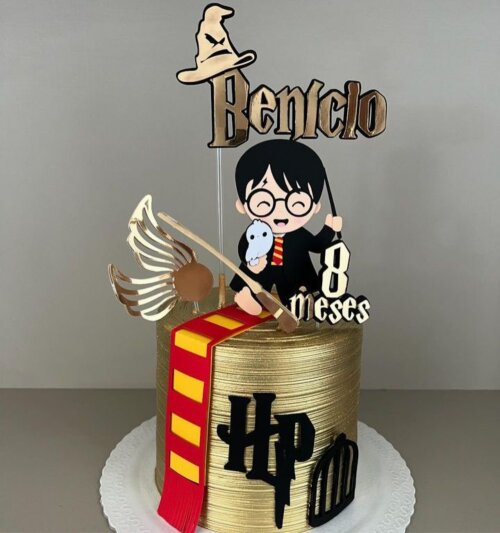 topo de bolo harry potter baby