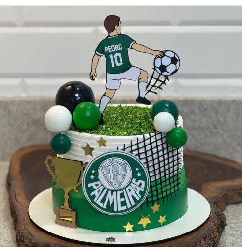 topo de bolo futebol palmeiras