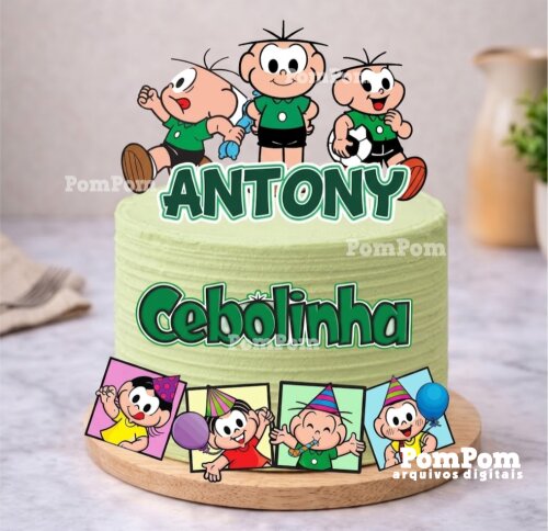 topo de bolo desenho animado masculino