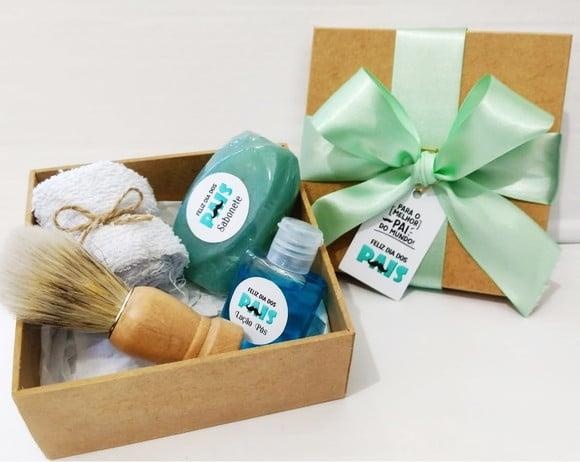 Kit Barbear Personalizado Dia dos Pais com Mensagem