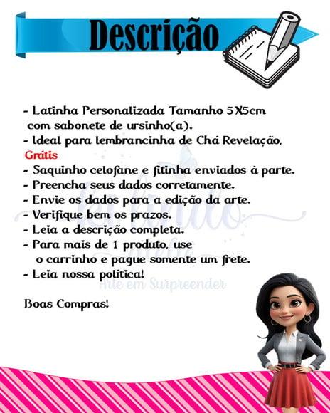 Lembrancinha de Chá de Revelação Ursinhos