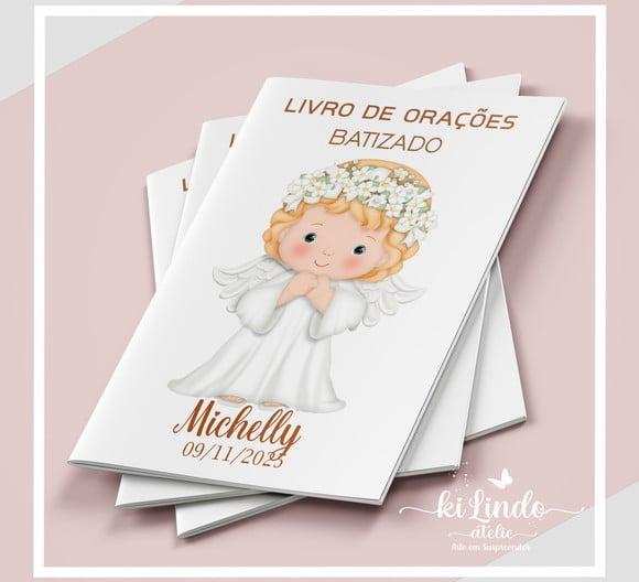 Livrinho de Oração Lembrancinha Batizado