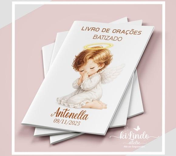 Livrinho de Oração Lembrancinha Batizado