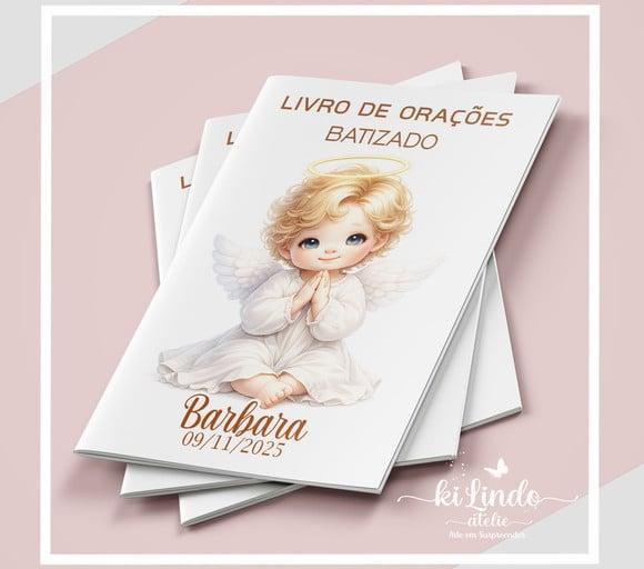Livrinho de Oração Lembrancinha Batizado