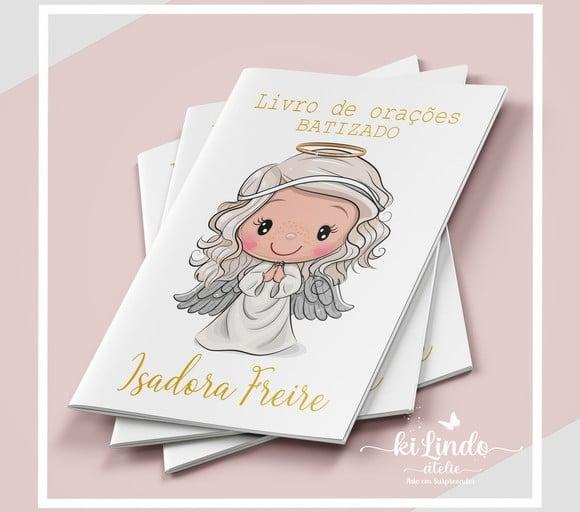 Livrinho de Oração Lembrancinha Batizado