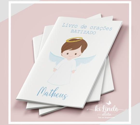 Livrinho de Oração Lembrancinha Batizado