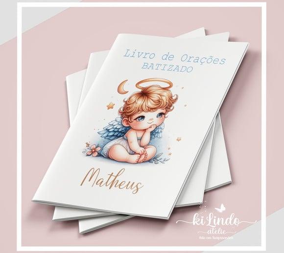 Livrinho de Oração Lembrancinha Batizado