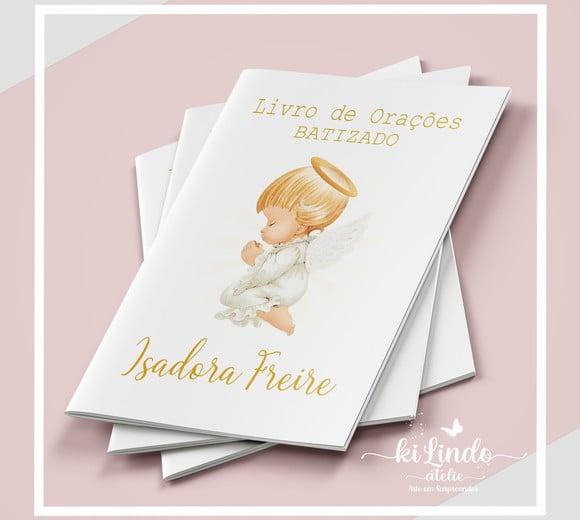 Livrinho de Oração Lembrancinha de Batizado