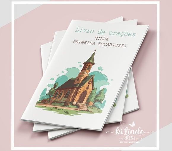 Livro de Oração Lembrancinha Primeira Eucaristia