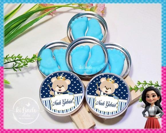 Sabonete de Pezinho na Latinha Ursinho