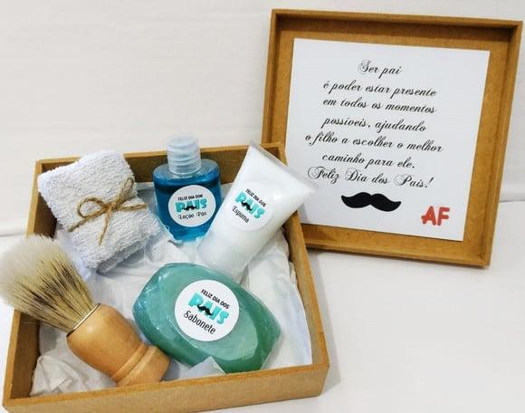 Kit Barbear Personalizado Dia dos Pais com Mensagem