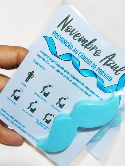 Cartão Lembrancinha Novembro Azul