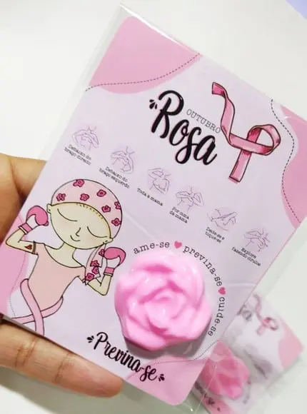 Cartão Lembrancinha Outubro Rosa