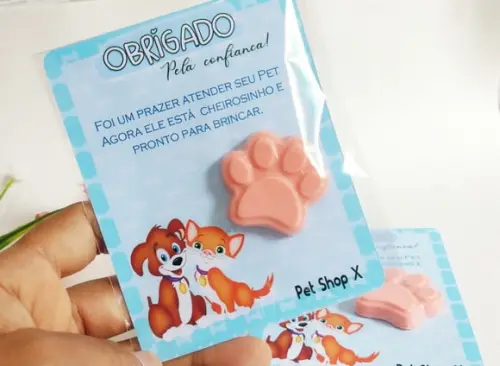 Cartão Lembrancinha para Pet Shop ou Aniversário Pet