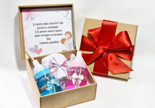 Kit Aromatizador Presente Anúncio de Gravidez Marido Esposo