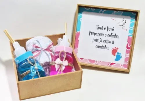 Kit Aromatizador Presente Anúncio de Gravidez Avós