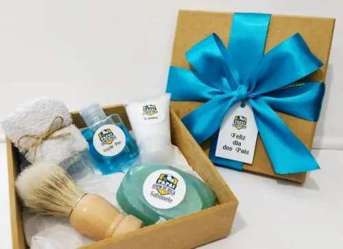 Kit Barbear Personalizado Dia dos Pais com Mensagem