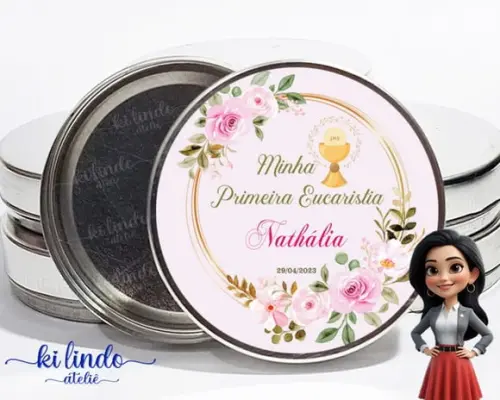 Latinha Personalizada Lembrancinha de Primeira Eucaristia