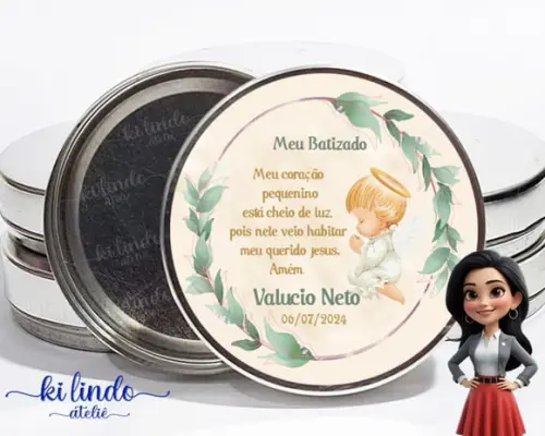 Latinha Personalizada para Lembrancinha de Batizado
