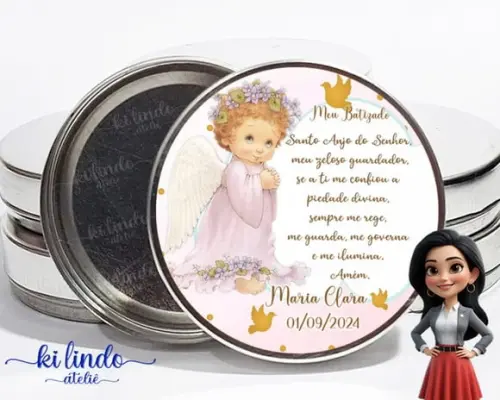 Latinha Personalizada para Lembrancinha de Batizado