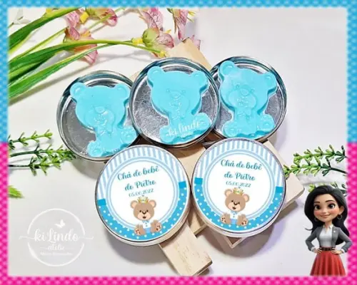 Lembrancinha Chá de Bebê Sabonete Ursinho