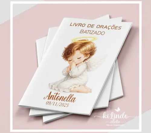 Livrinho de Oração Lembrancinha Batizado