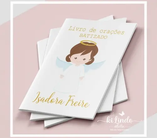 Livrinho de Oração Lembrancinha Batizado