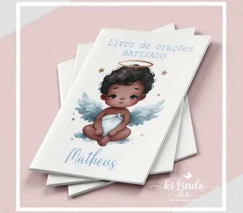 Livrinho de Oração Lembrancinha Batizado