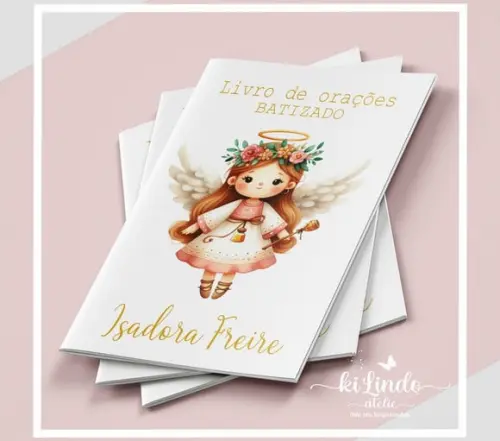 Livrinho de Oração Lembrancinha Batizado