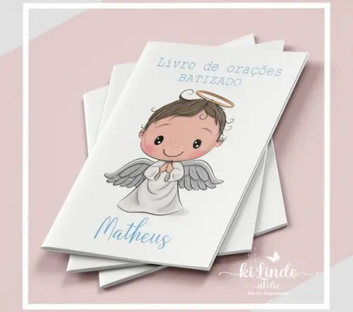 Livrinho de Oração Lembrancinha Batizado