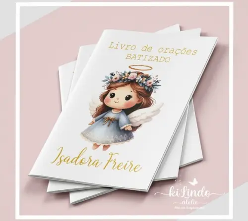 Livrinho de Oração Lembrancinha Batizado
