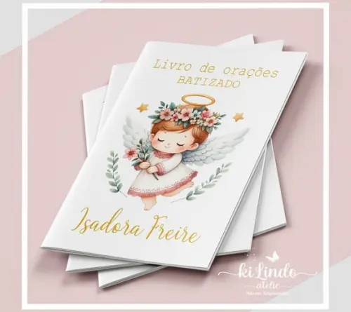 Livrinho de Oração Lembrancinha Batizado