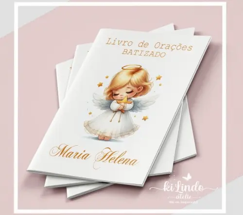 Livrinho de Oração Lembrancinha Batizado