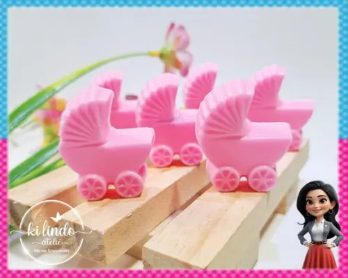Mini Sabonete Carrinho de Bebê